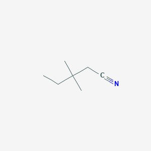 molecular formula C7H13N B13604149 3,3-Dimethylpentanenitrile 