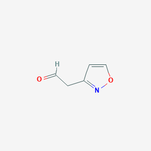 molecular formula C5H5NO2 B13604165 2-(Isoxazol-3-yl)acetaldehyde 