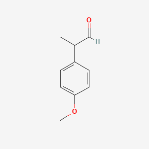 molecular formula C10H12O2 B1360417 2-(4-Methoxyphenyl)propanal CAS No. 5405-83-4