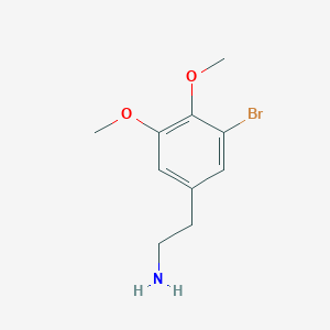 molecular formula C10H14BrNO2 B13604193 2-(3-Bromo-4,5-dimethoxyphenyl)ethanamine 