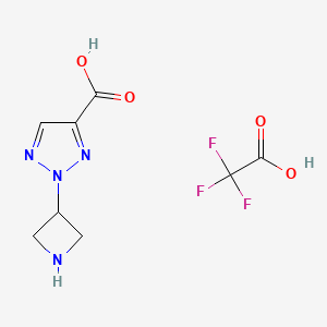 2-(azetidin-3-yl)-2H-1,2,3-triazole-4-carboxylicacid,trifluoroaceticacid