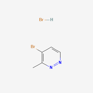 molecular formula C5H6Br2N2 B13604280 4-Bromo-3-methylpyridazine hydrobromide 