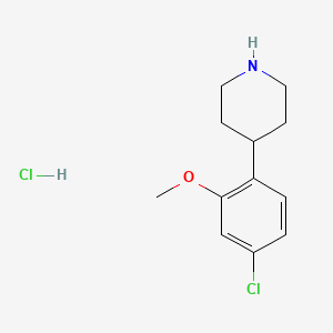 4-(2-Methoxy-4-chlorophenyl)piperidine hydrochloride