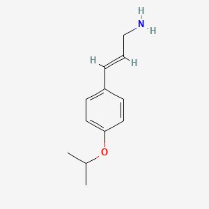 molecular formula C12H17NO B13604315 3-(4-Isopropoxyphenyl)prop-2-en-1-amine 