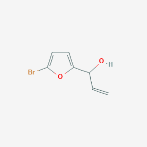 molecular formula C7H7BrO2 B13604336 1-(5-Bromofuran-2-yl)prop-2-en-1-ol 