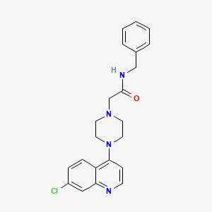 N-benzyl-2-[4-(7-chloroquinolin-4-yl)piperazin-1-yl]acetamide