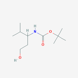 tert-butyl N-(1-hydroxy-4-methylpentan-3-yl)carbamate