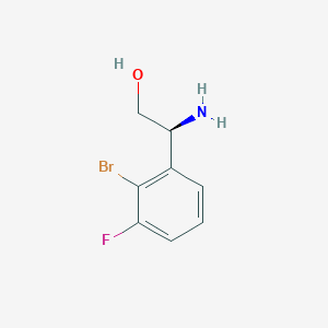 (S)-2-Amino-2-(2-bromo-3-fluorophenyl)ethan-1-ol