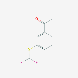 1-[3-(Difluoromethylsulfanyl)phenyl]ethanone