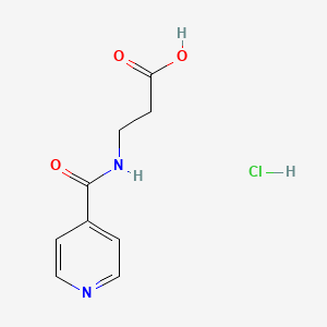 molecular formula C9H11ClN2O3 B13604433 3-[(Pyridin-4-yl)formamido]propanoicacidhydrochloride 