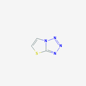 molecular formula C3H2N4S B13604449 [1,3]Thiazolo[3,2-d]tetrazole CAS No. 252-01-7