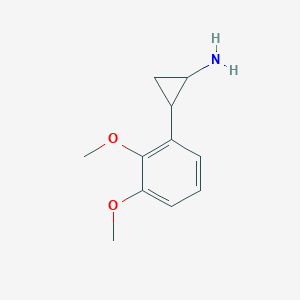 molecular formula C11H15NO2 B13604485 2-(2,3-Dimethoxyphenyl)cyclopropan-1-amine 