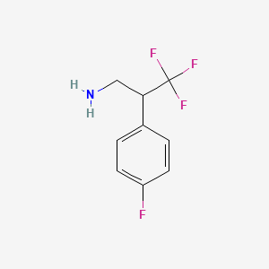 3,3,3-Trifluoro-2-(4-fluorophenyl)propan-1-amine