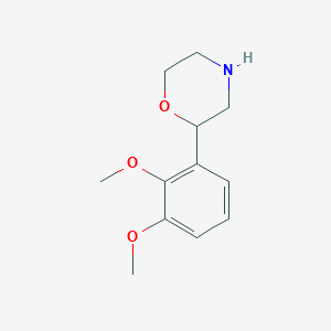 molecular formula C12H17NO3 B13604499 2-(2,3-Dimethoxyphenyl)morpholine 