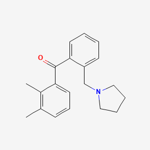 2,3-Dimethyl-2'-pyrrolidinomethyl benzophenone