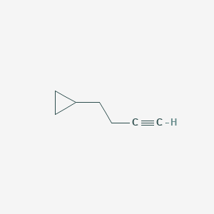 molecular formula C7H10 B13604567 (But-3-yn-1-yl)cyclopropane 