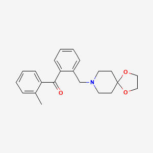 2-[8-(1,4-Dioxa-8-azaspiro[4.5]decyl)methyl]-2'-methyl benzophenone