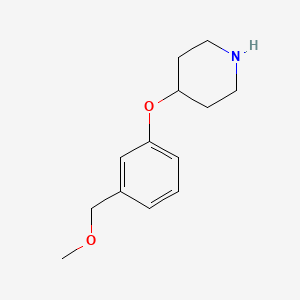 molecular formula C13H19NO2 B13604603 4-(3-(Methoxymethyl)phenoxy)piperidine 