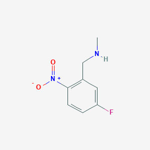 molecular formula C8H9FN2O2 B13604618 1-(5-fluoro-2-nitrophenyl)-N-methylmethanamine 