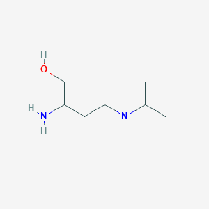 molecular formula C8H20N2O B13604641 2-Amino-4-(isopropyl(methyl)amino)butan-1-ol 