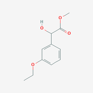 molecular formula C11H14O4 B13604657 Methyl 2-(3-ethoxyphenyl)-2-hydroxyacetate 