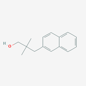 molecular formula C15H18O B13604710 2,2-Dimethyl-3-(naphthalen-2-yl)propan-1-ol 