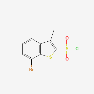 7-Bromo-3-methyl-1-benzothiophene-2-sulfonylchloride