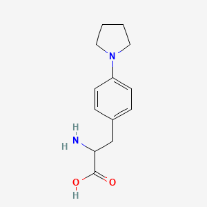 2-Amino-3-(4-pyrrolidin-1-ylphenyl)propanoic acid