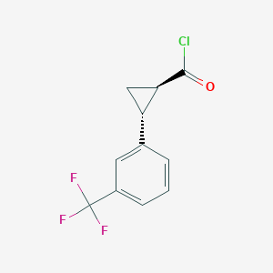 (1R,2R)-2-[3-(trifluoromethyl)phenyl]cyclopropane-1-carbonyl Chloride