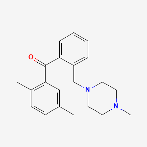 2,5-Dimethyl-2'-(4-methylpiperazinomethyl) benzophenone