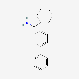 molecular formula C19H23N B13604836 (1-(Biphenyl-4-yl)cyclohexyl)methanamine 