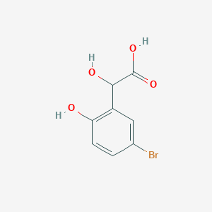 molecular formula C8H7BrO4 B13604893 2-(5-Bromo-2-hydroxyphenyl)-2-hydroxyacetic acid 