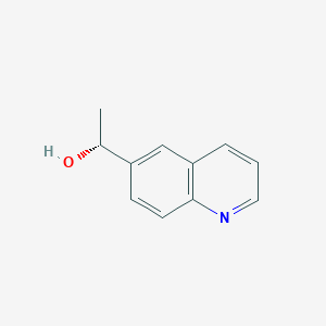 molecular formula C11H11NO B13604896 (R)-1-(Quinolin-6-yl)ethan-1-ol 