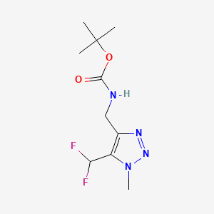 tert-butylN-{[5-(difluoromethyl)-1-methyl-1H-1,2,3-triazol-4-yl]methyl}carbamate