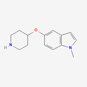 1-methyl-5-(4-piperidinyloxy)-1H-Indole