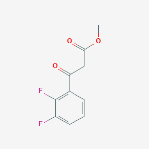 molecular formula C10H8F2O3 B13604919 Methyl 3-(2,3-difluorophenyl)-3-oxopropanoate 