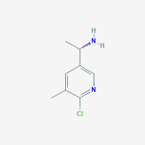 (1S)-1-(6-chloro-5-methylpyridin-3-yl)ethan-1-amine