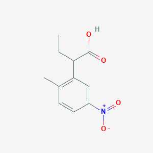 Ethyl 2-methyl-5-nitrophenylacetic acid