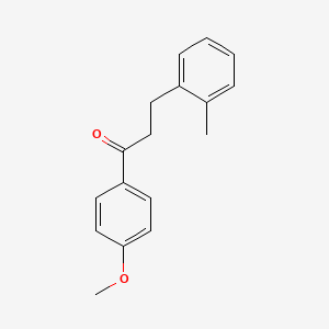 B1360499 4'-Methoxy-3-(2-methylphenyl)propiophenone CAS No. 898789-19-0