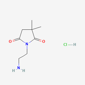 1-(2-Aminoethyl)-3,3-dimethylpyrrolidine-2,5-dione hydrochloride