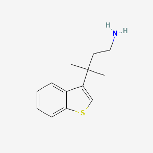 3-(Benzo[b]thiophen-3-yl)-3-methylbutan-1-amine