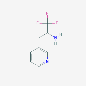 1,1,1-Trifluoro-3-(pyridin-3-yl)propan-2-amine