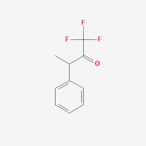 molecular formula C10H9F3O B13605069 1,1,1-Trifluoro-3-phenylbutan-2-one CAS No. 118006-64-7