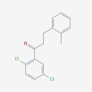 molecular formula C16H14Cl2O B1360508 2',5'-Dichloro-3-(2-methylphenyl)propiophenone CAS No. 898789-99-6