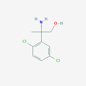 molecular formula C9H11Cl2NO B13605081 2-Amino-2-(2,5-dichlorophenyl)propan-1-ol 