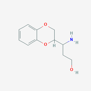 3-Amino-3-(2,3-dihydrobenzo[b][1,4]dioxin-2-yl)propan-1-ol