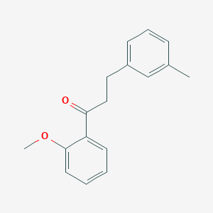 molecular formula C17H18O2 B1360513 2'-甲氧基-3-(3-甲基苯基)丙基苯甲酮 CAS No. 898790-37-9