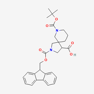 7-[(tert-butoxy)carbonyl]-2-{[(9H-fluoren-9-yl)methoxy]carbonyl}-2,7-diazaspiro[4.5]decane-4-carboxylicacid