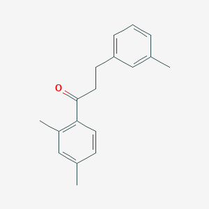 B1360514 2',4'-Dimethyl-3-(3-methylphenyl)propiophenone CAS No. 898790-72-2