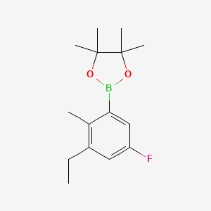 2-(3-Ethyl-5-fluoro-2-methylphenyl)-4,4,5,5-tetramethyl-1,3,2-dioxaborolane